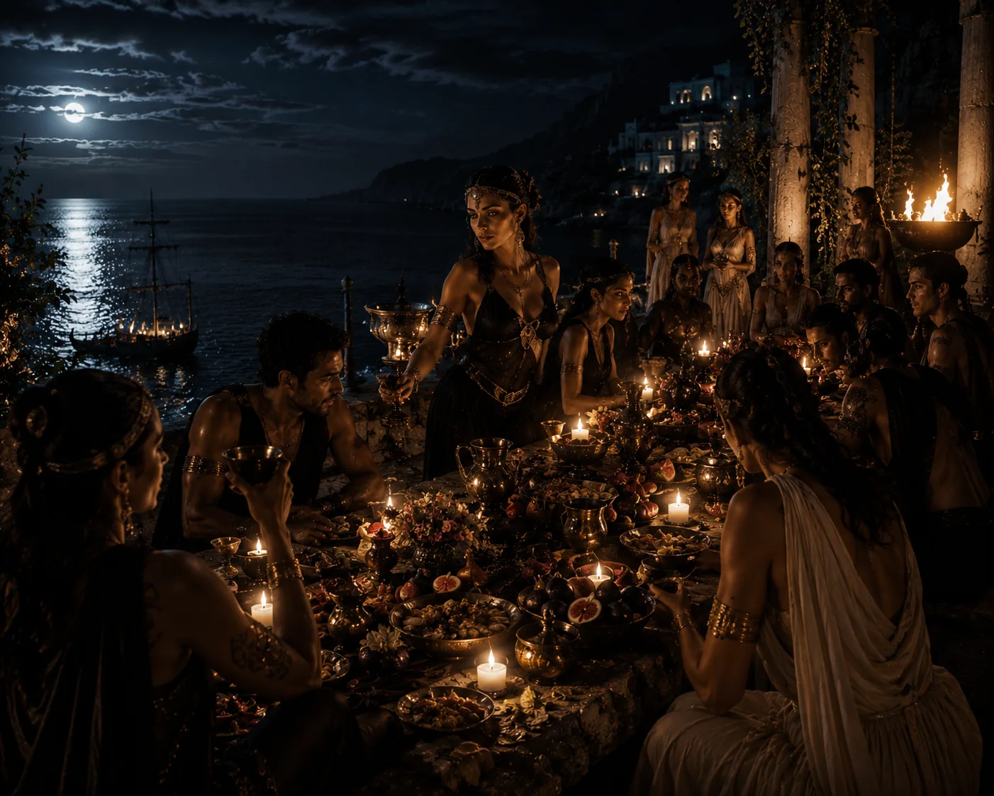 Villa Dionysus banquet